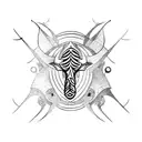 sea goat tattoo design idea