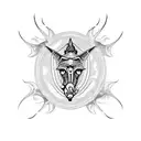 sea goat tattoo design idea