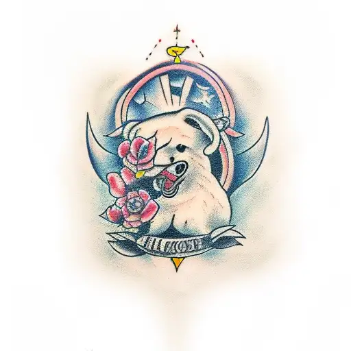 name Andrew with colombe tattoo design idea