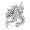 sleeping Dragon tattoo design idea