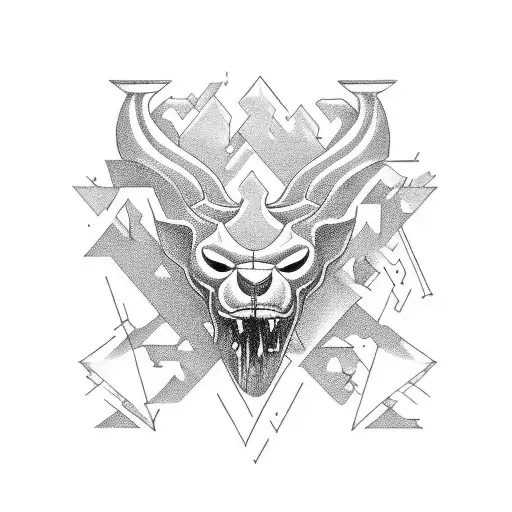 self sabotage tattoo design idea