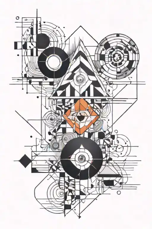 Bauhaus Geometric tattoo tattoo design idea