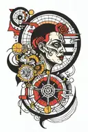 Bauhaus tattoo design idea