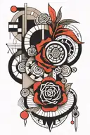 Bauhaus tattoo design idea