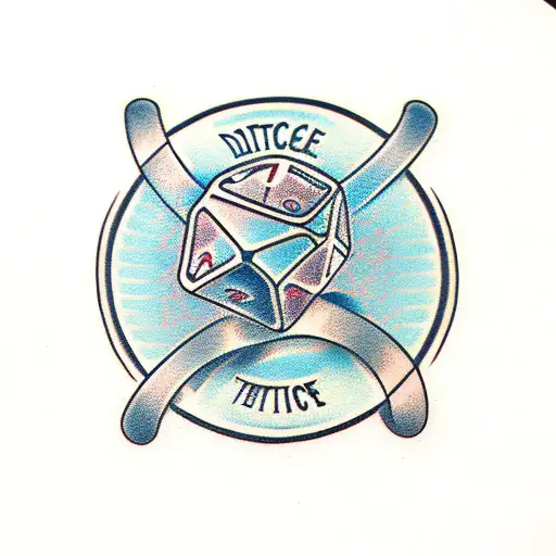 Dice tattoo design idea