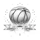 basketball and god tattoo design idea