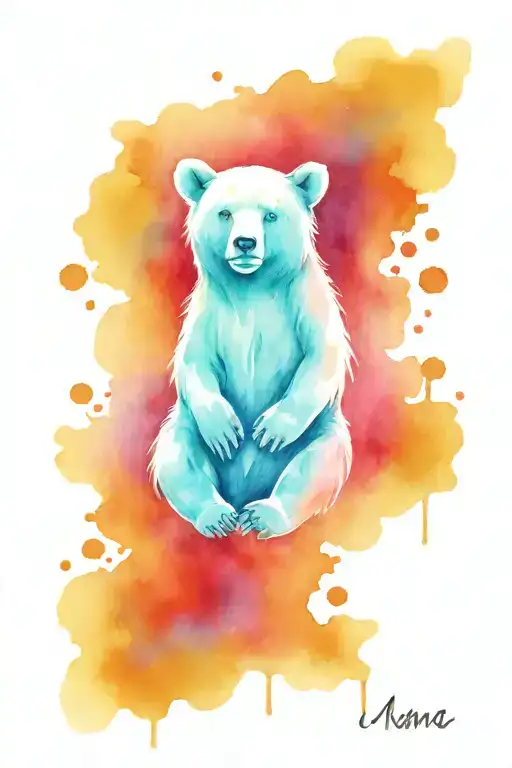 mama bear tattoo design idea
