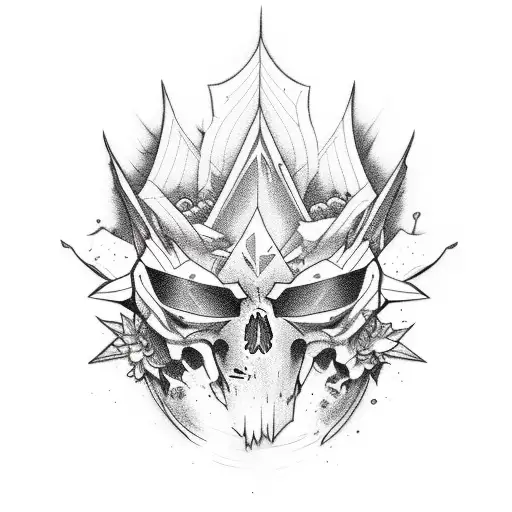 Incorporate elements of maconha and rave culture into a sketch-style tattoo tattoo design idea