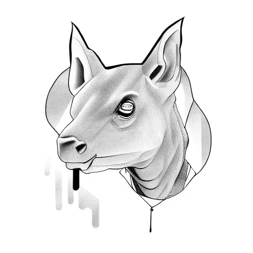 kanye west money tattoo design idea