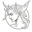 devil half angel tattoo design idea