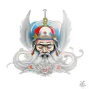 St. Raphael Archangel tattoo design idea