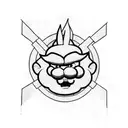 Super Luigi tattoo design idea