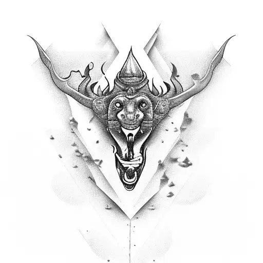 shiv on Kailash  tattoo design idea
