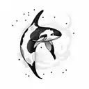 Orca tattoo design idea