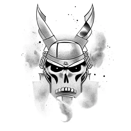 Soldier Sparta style tattoo template done for chest drawn with pencil tattoo design idea