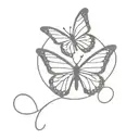 butterfly with angel number 444 small tattoo tattoo design idea