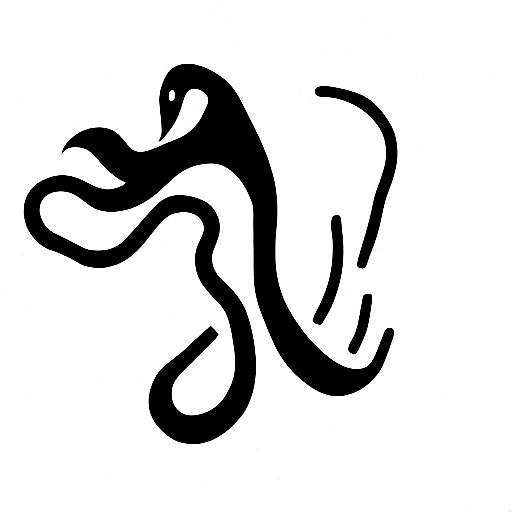 snake evil tattoo design idea