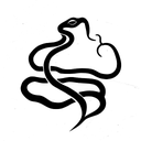 snake evil tattoo design idea