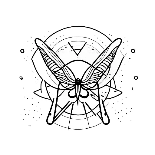text, mosquito, x eyes tattoo design idea