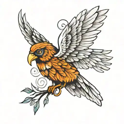 Icarus tattoo design idea
