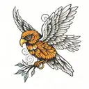 Icarus tattoo design idea