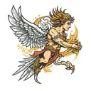 Icarus tattoo design idea
