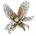 Icarus tattoo design idea