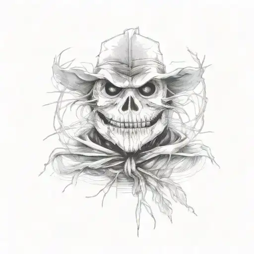 Scary Scarecrow tattoo design idea