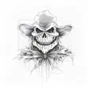 Scary Scarecrow tattoo design idea
