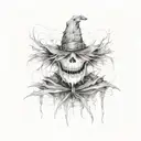 Scary Scarecrow tattoo design idea