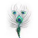 Peacock tattoo design idea