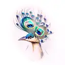 Peacock tattoo design idea