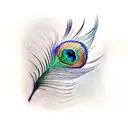 Peacock tattoo design idea