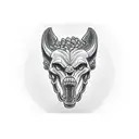 Samson with a jawbone  tattoo design idea