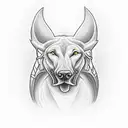 Samson with a jawbone  tattoo design idea