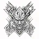 testosterone and diesel tattoo design idea