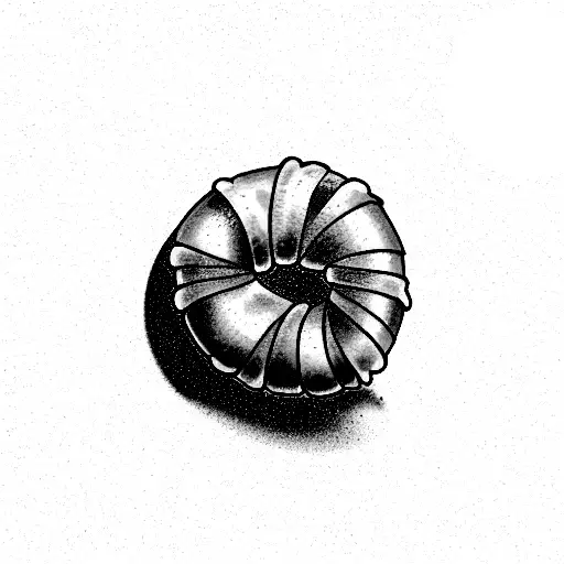 croissant  tattoo design idea