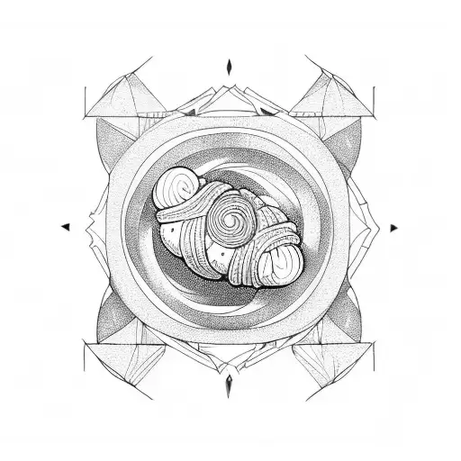 croissant  tattoo design idea