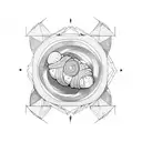 croissant  tattoo design idea