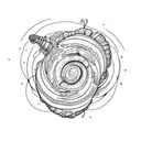 croissant  tattoo design idea