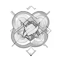 croissant  tattoo design idea