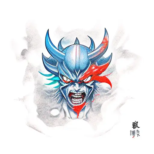 demon slayer anime tattoo design idea