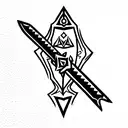 sword zelda tattoo design idea