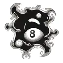 pool 8 ball tattoo design idea