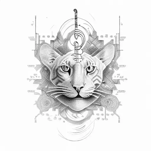 music with dna tattoo design idea