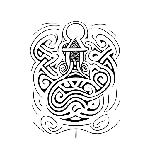 Maori tattoo design idea
