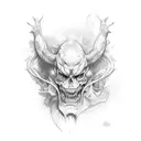 rage forearm tattoo design idea