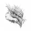 rage forearm tattoo design idea