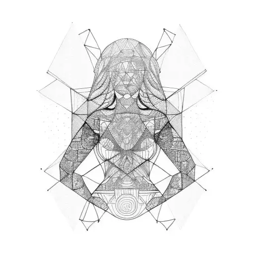 shaded abstract lines that wraps around the arm representing a dancing figure of a girl tattoo design idea