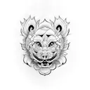 Foo Dog tattoo design idea